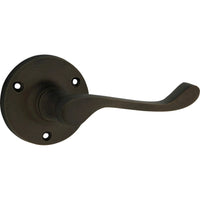 Tradco Door Handle Victorian Round Rose Pair Antique Brass