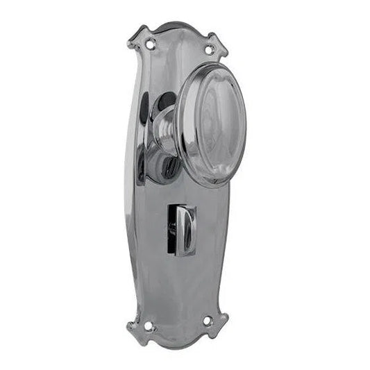 Tradco Door Knob Bungalow Privacy Pair Chrome Plated