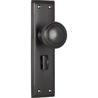 Tradco Door Knob Milton Privacy Pair Antique Copper