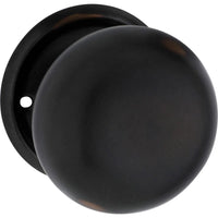 Tradco Door Knob Mortice Plain Pair Antique Copper