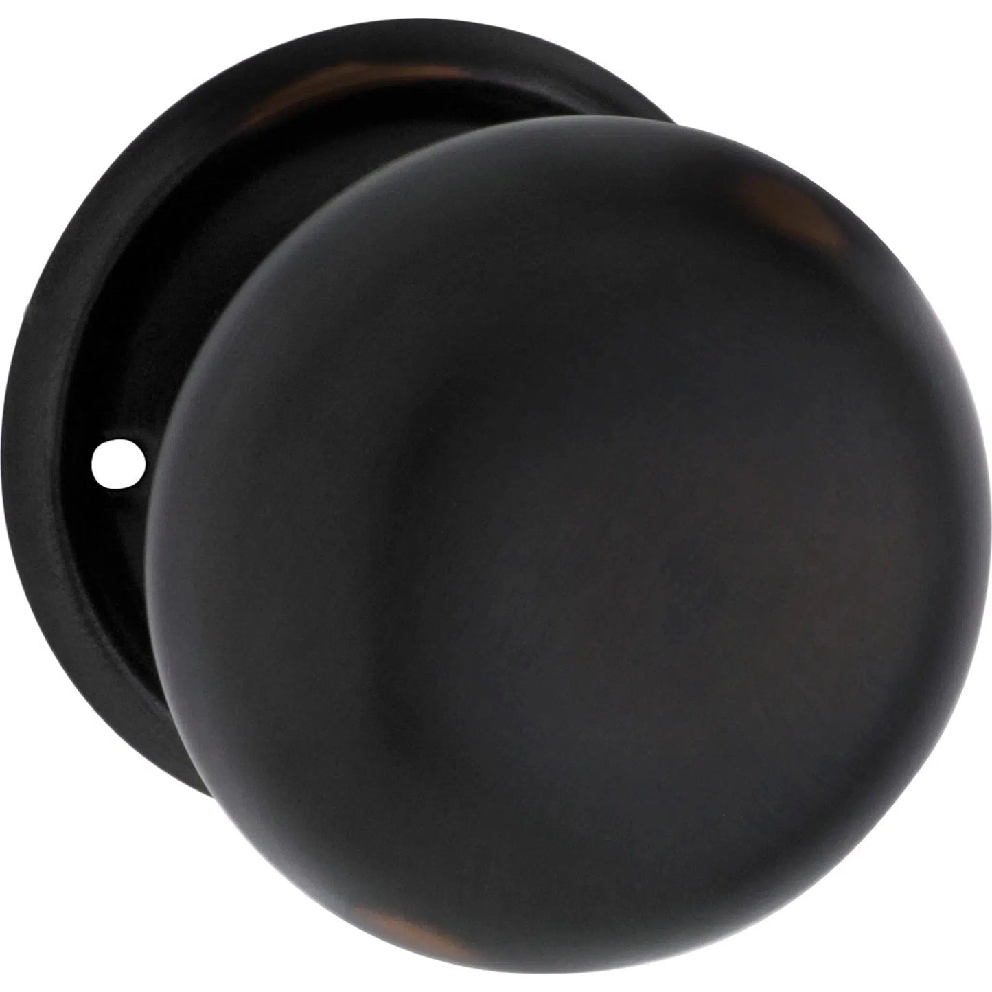 Tradco Door Knob Mortice Plain Pair Antique Copper