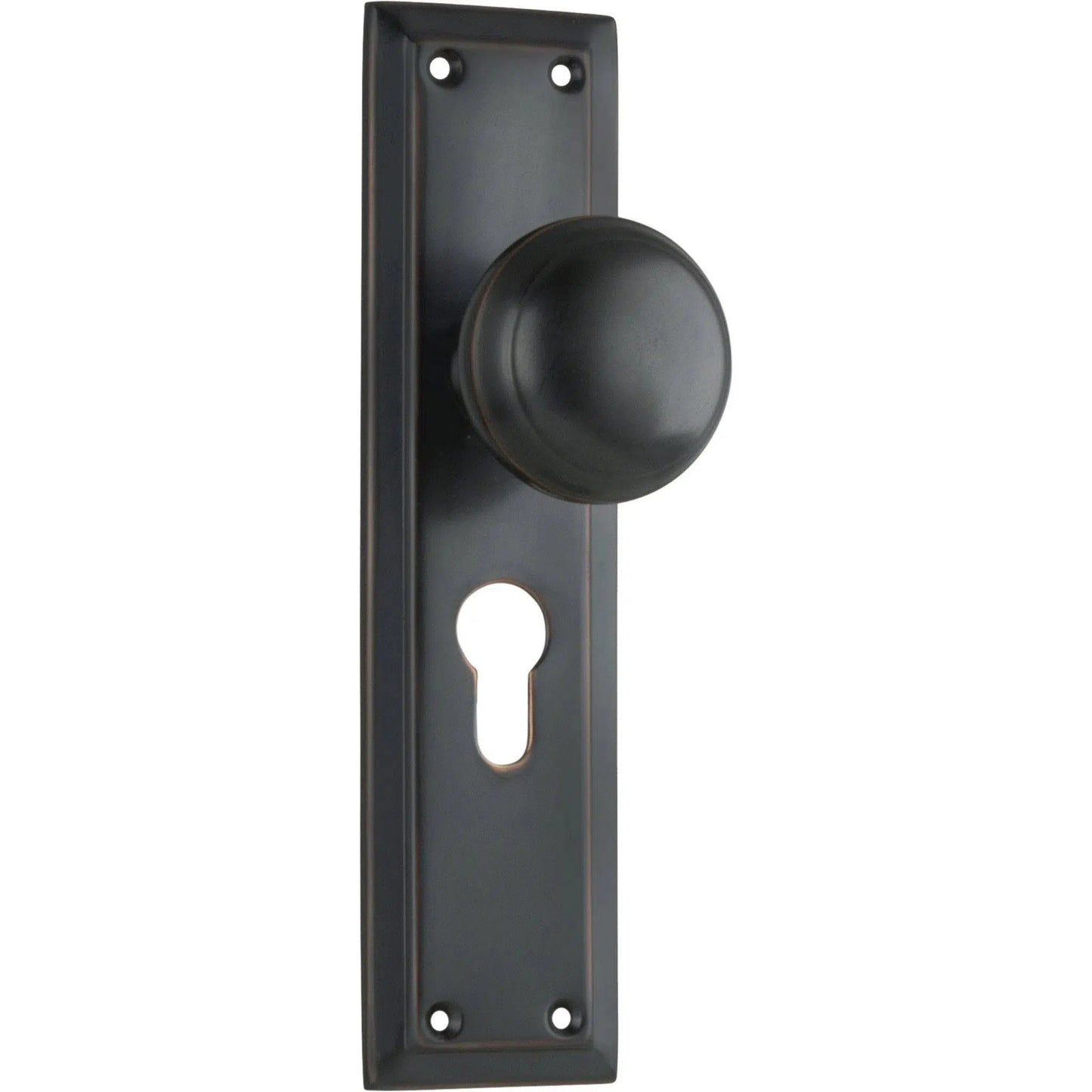 Tradco Door Knob Richmond Euro Pair Antique Copper H200mm
