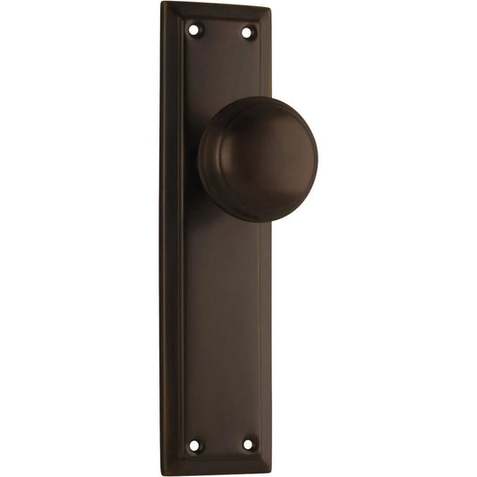 Tradco Door Knob Richmond Latch Pair Antique Brass H200mm