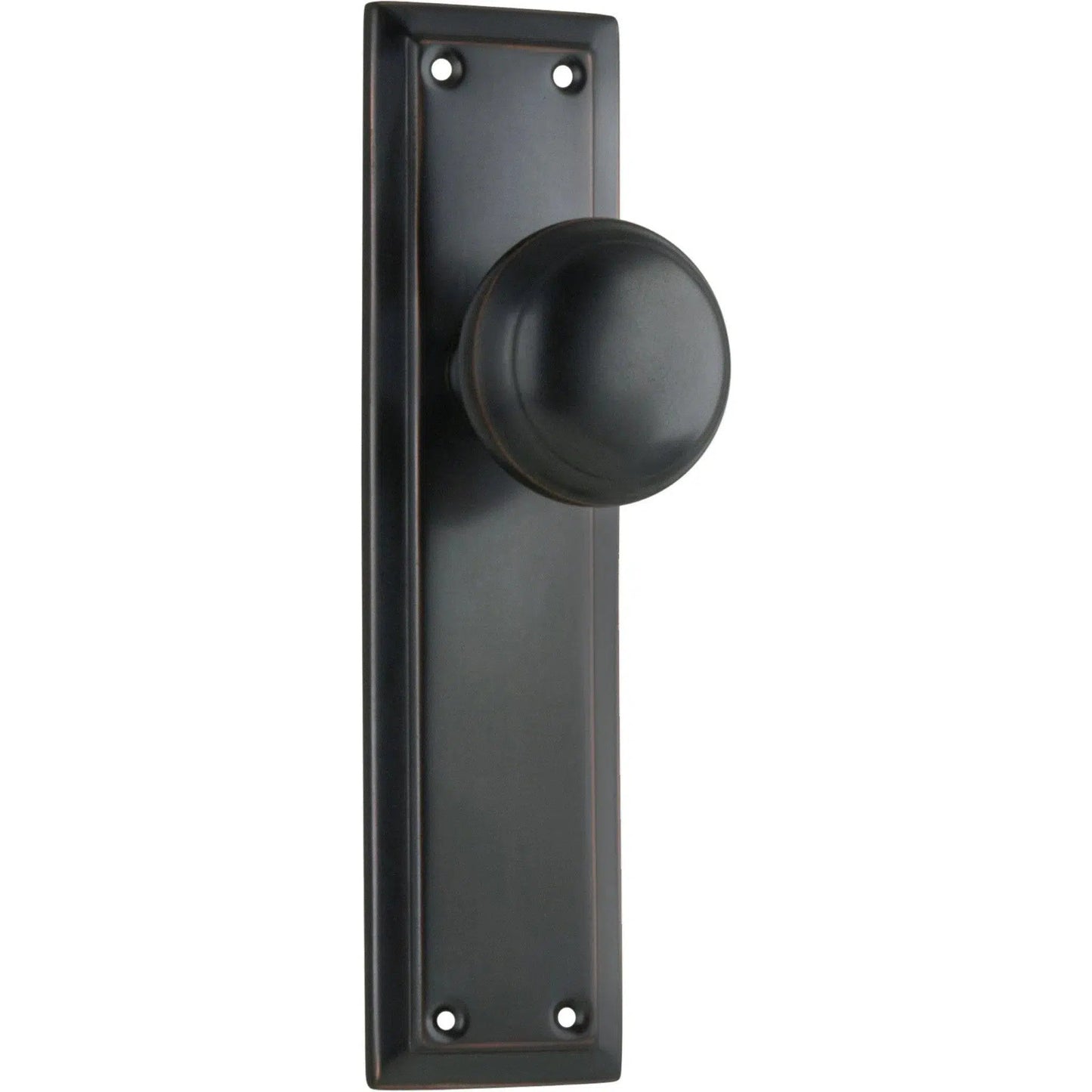 Tradco Door Knob Richmond Latch Pair Antique Copper H200mm