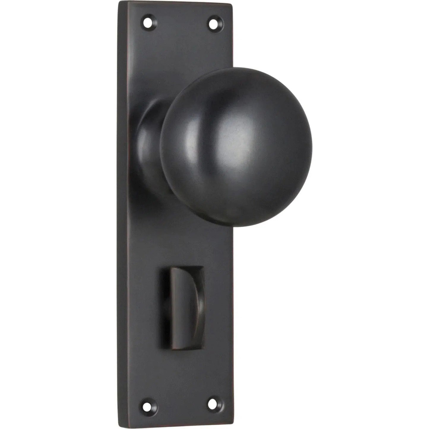 Tradco Door Knob Victorian Privacy Pair Antique Copper