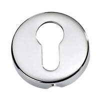Tradco Escutcheon Sheet Brass Euro Chrome Plated