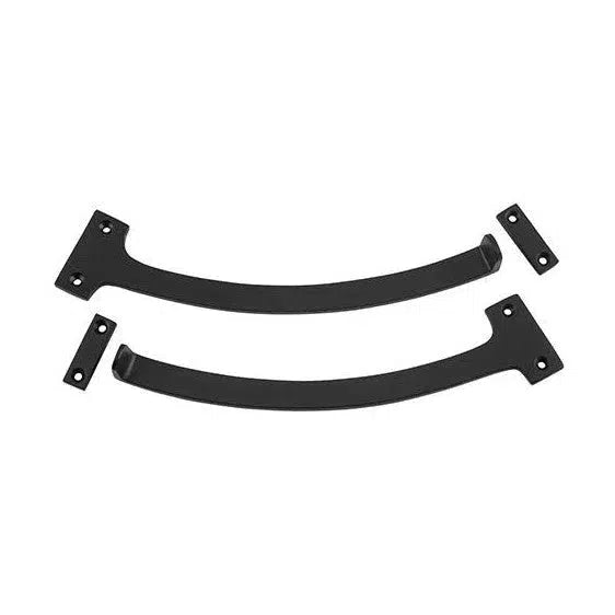 Tradco Fanlight Stop Pair Matt Black