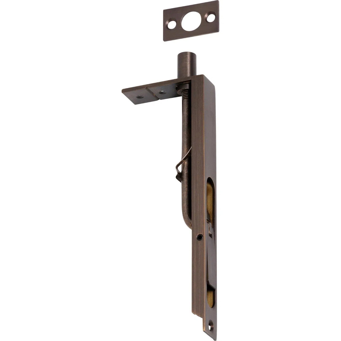 Tradco Flush Bolt Antique Brass H150mm