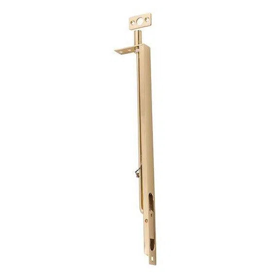 Tradco Flush Bolt Polished Brass H300mm