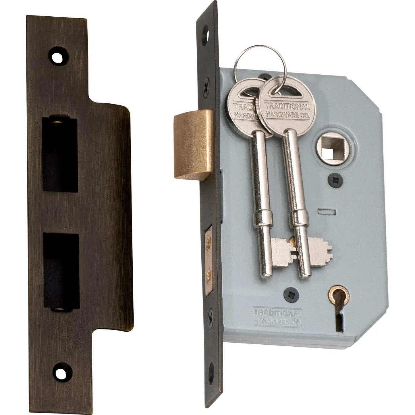 Tradco Mortice Lock 5 Lever Antique Brass CTC57mm Backset 46mm