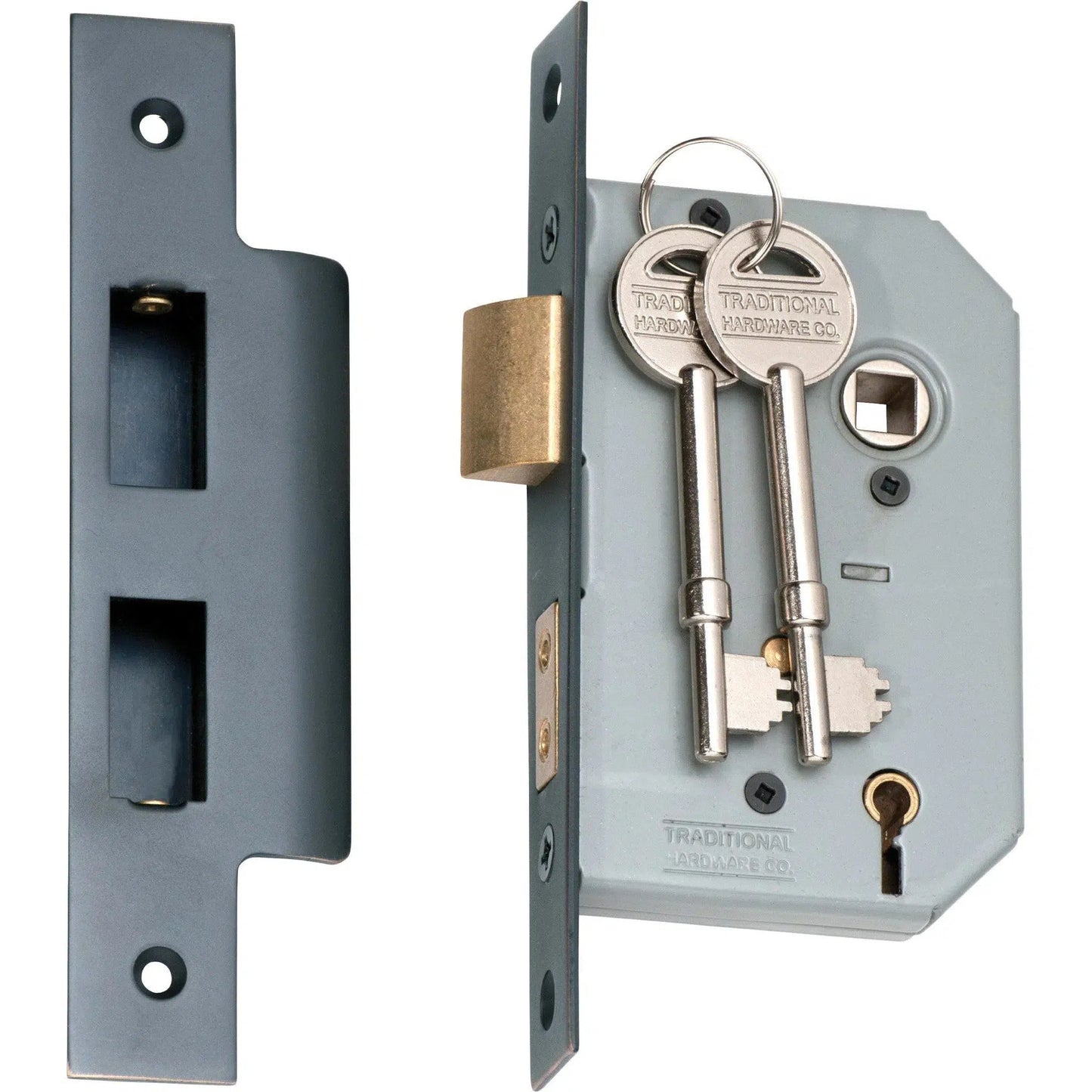 Tradco Mortice Lock 5 Lever Antique Copper CTC57mm Backset 46mm