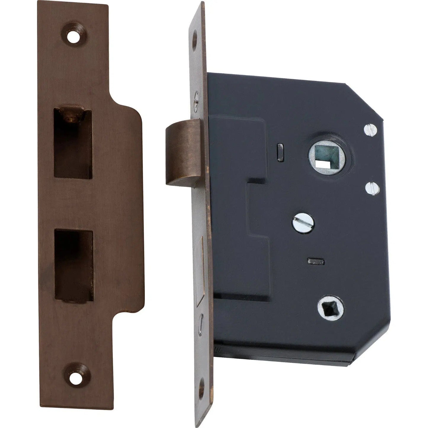 Tradco Mortice Lock Privacy Antique Brass CTC57mm Backset 44mm