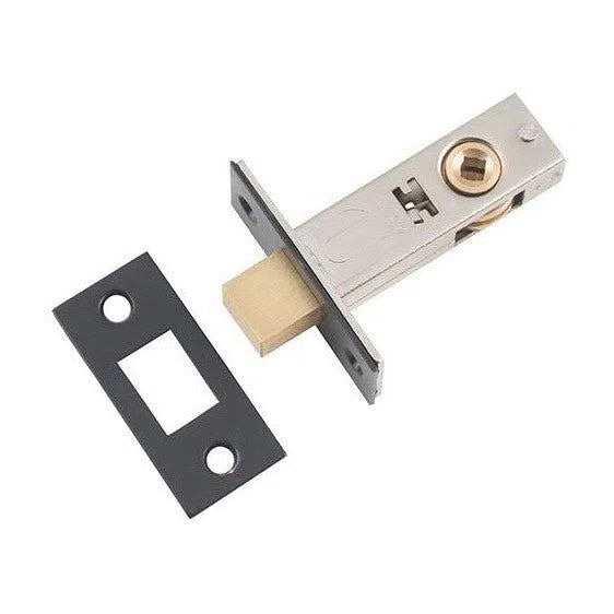 Tradco Privacy Bolt Matt Black Backset 45mm