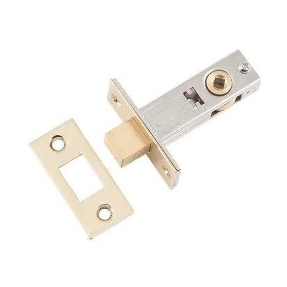 Tradco Privacy Bolt Polished Brass Backset 45mm