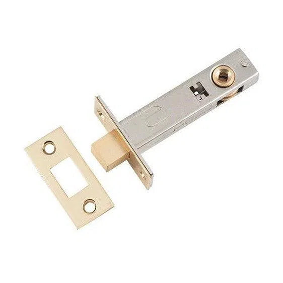 Tradco Privacy Bolt Polished Brass Backset 70mm