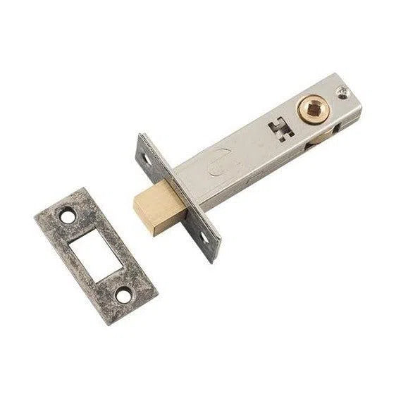Tradco Privacy Bolt Rumbled Nickel Backset 70mm
