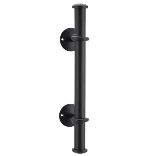 Tradco Pull Handle Bar Iron Matt Black H420xP92mm