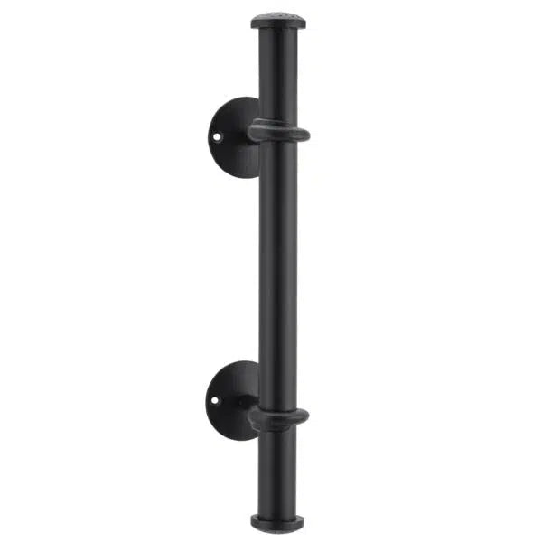 Tradco Pull Handle Bar Iron Matt Black H420xP92mm