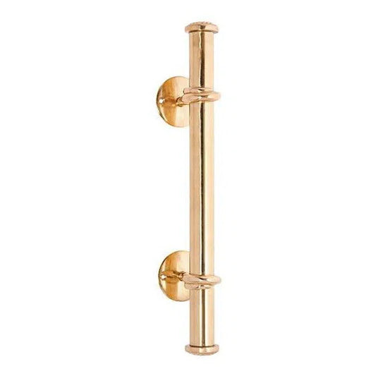 Tradco Pull Handle Bar Polished Brass H420xP92mm
