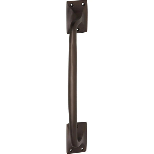 Tradco Pull Handle Classic Offset Antique Brass H305xW42xP60mm