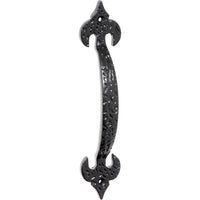 Tradco Pull Handle Iron Fleur-de-lis Matt Black H175xP29mm