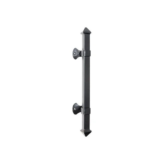 Tradco Pull Handle Iron Square Matt Black H450xP62mm