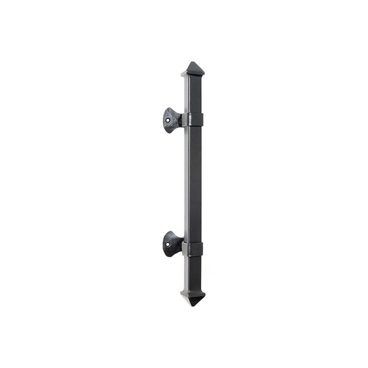 Tradco Pull Handle Iron Square Matt Black H450xP62mm