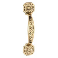 Tradco Pull Handle Ornate Polished Brass H170xW38xP32mm