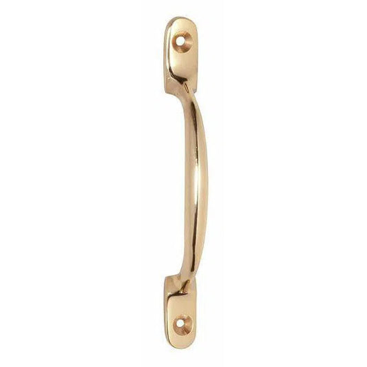 Tradco Pull Handle Standard Polished Brass L125xP26mm