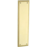 Tradco Push Plate Milton Polished Brass