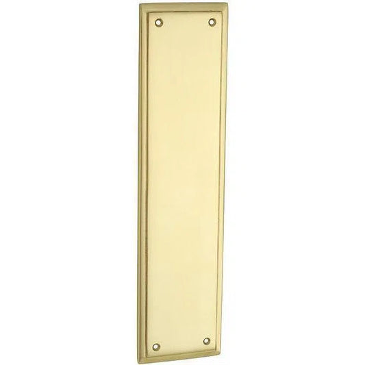 Tradco Push Plate Milton Polished Brass