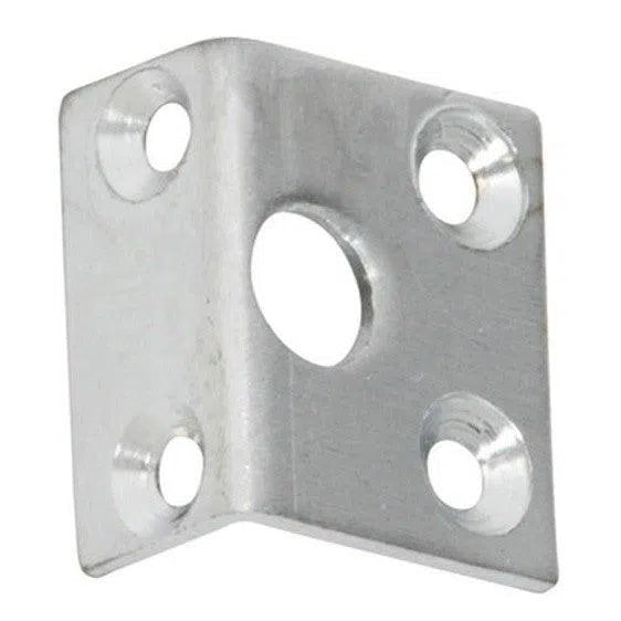 Tradco Right Angle Keeper Satin Chrome Bolt 7.5mm