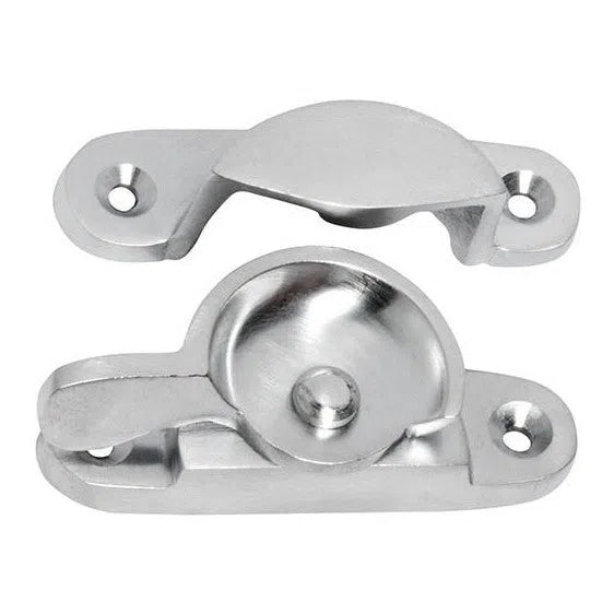 Tradco Sash Fastener Classic Satin Chrome