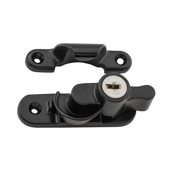 Tradco Sash Fastener Locking Matt Black