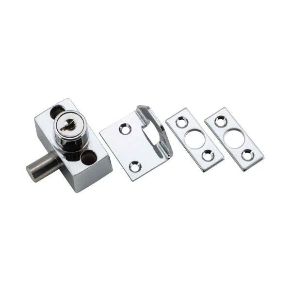 Tradco Sash / Sliding Window Lock Chrome Plated