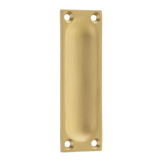 Tradco Sliding Door Pull Classic Small Satin Brass H88xW28mm