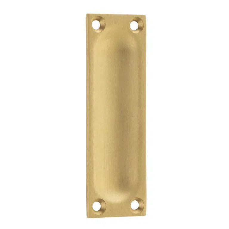 Tradco Sliding Door Pull Classic Small Satin Brass H88xW28mm