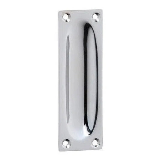 Tradco Sliding Door Pull Classic Small Satin Chrome H88xW28mm