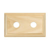 Tradco Switch Socket Block Traditional Double Pine