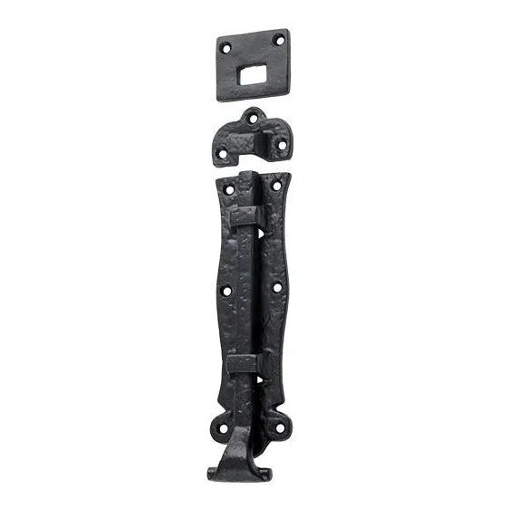 Tradco Tower Bolt Iron Matt Black H180mm