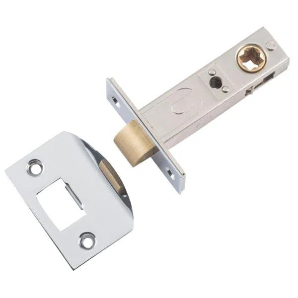 Tradco Tube Latch Split Cam Hard Sprung 'D' Striker Chrome Plated Backset 60mm