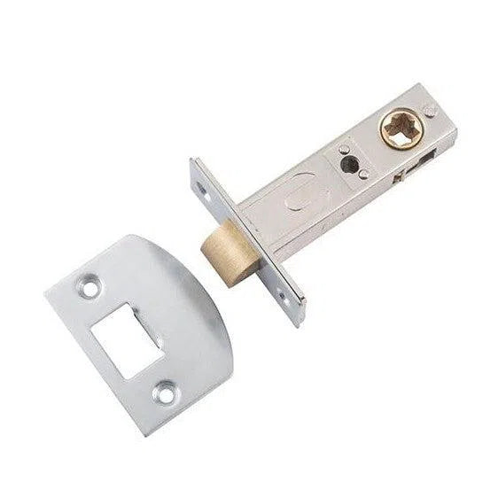 Tradco Tube Latch Split Cam Satin Chrome Backset 70mm
