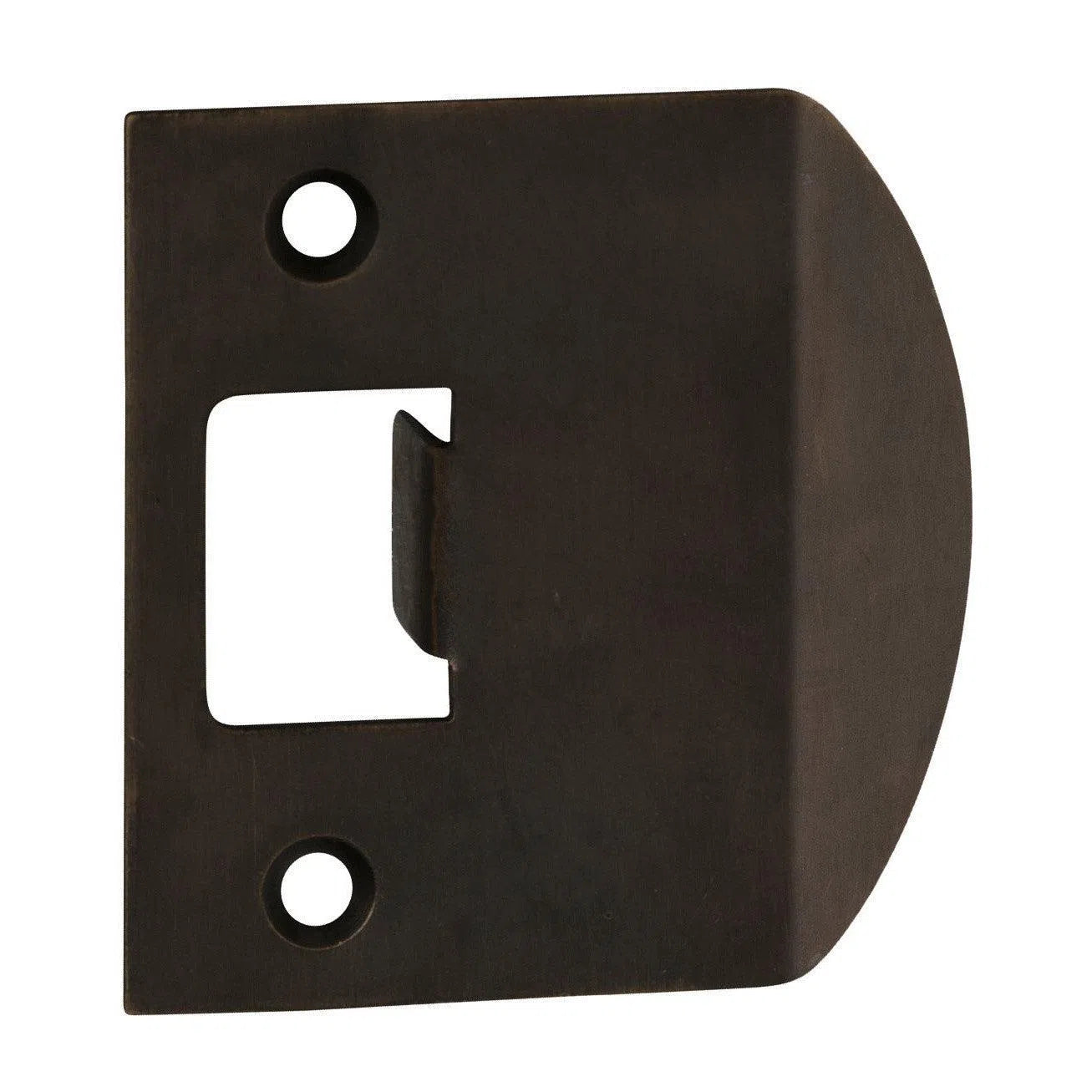 Tradco Tube Latch Striker Universal Extended 'D' Antique Brass