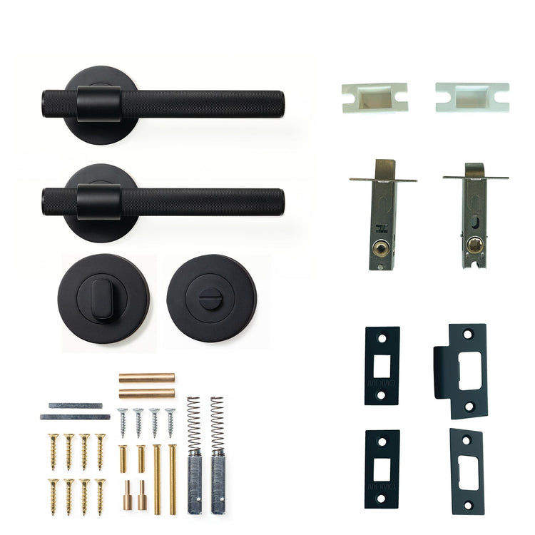 Belgravia Door Handle Kits - Matt Black