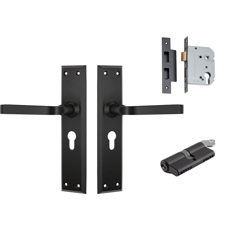 Menton Door Handle Kits - Antique Copper
