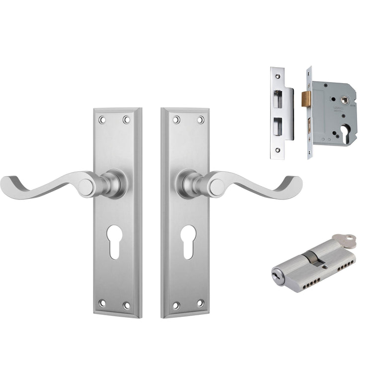 Milton Door Handle Kits - Satin Chrome