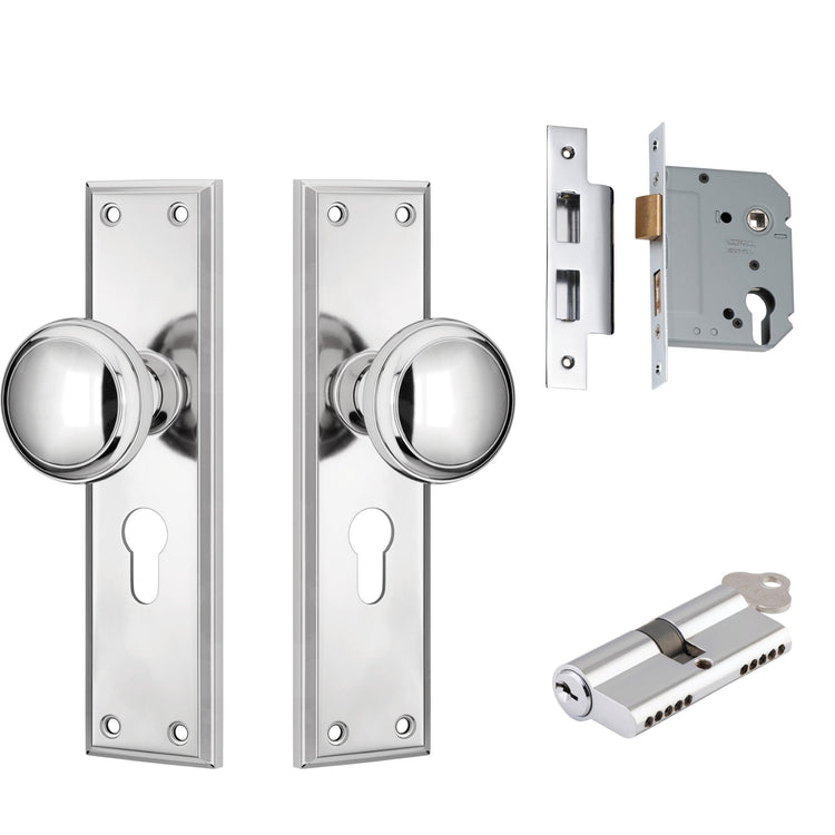 Milton Door Knob Kits - Chrome Plated