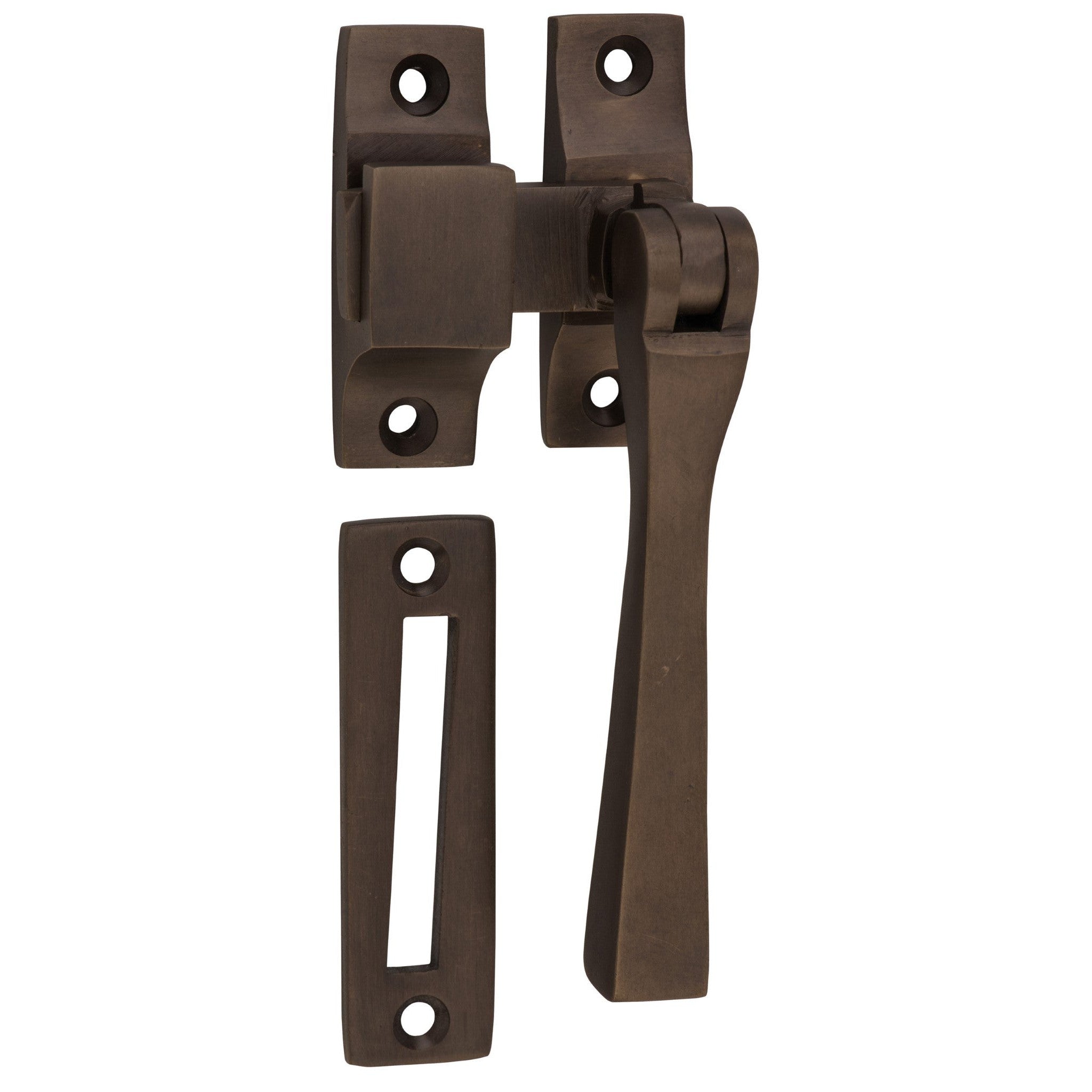 Tradco Casement Fastener Square Antique Brass