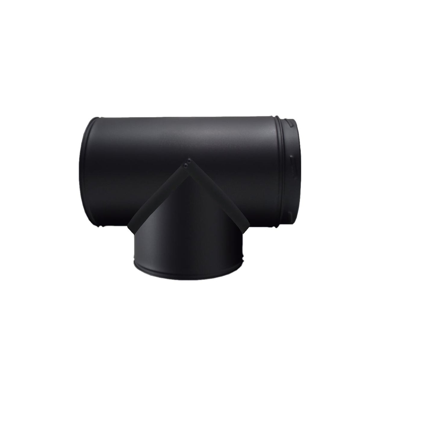 6" RSF Insulated 90 Degree Tee w Cap, Black