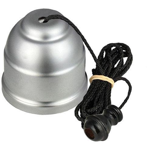 Ceiling Switch (250V 10A) Black Cord & Satin Chrome Cover